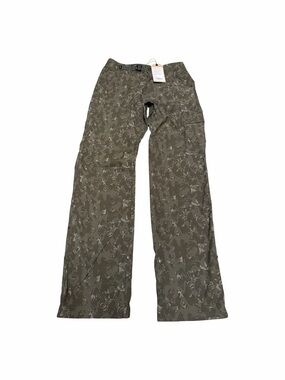 Prana Olive Green Patterned Cargo Pants